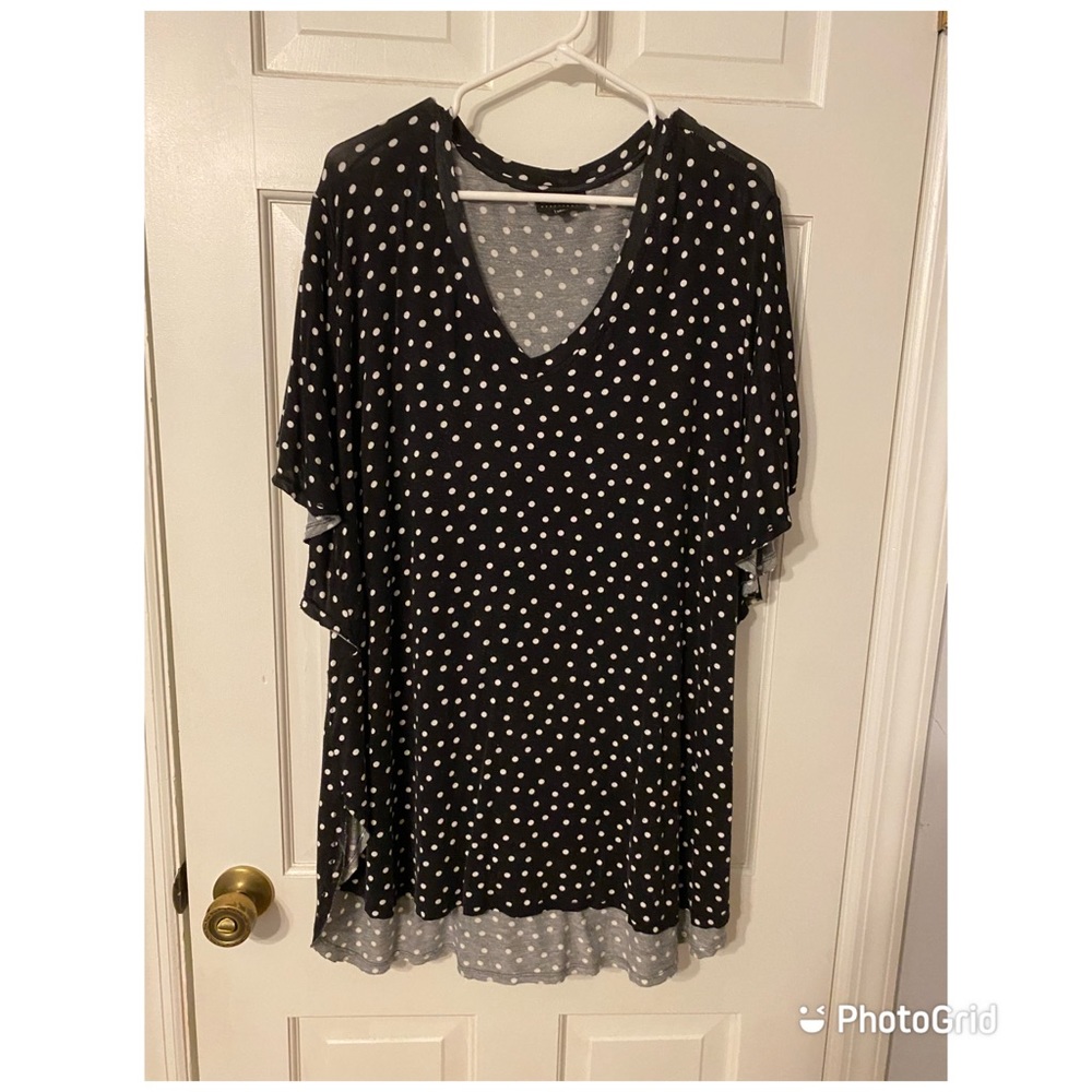 Polka dot top, 3xl